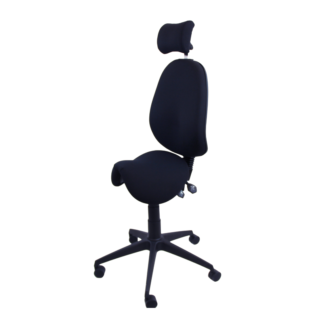 Chaise selle ergonomique Jockey avec dossier