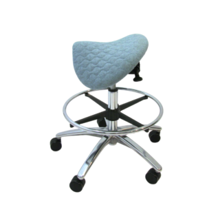Chaise selle ergonomique Jockey bleu