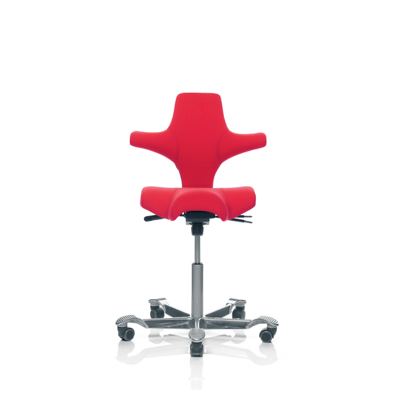 Chaise ergonomique Capisco HAG Rouge