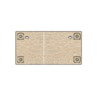 Plateau de table rectangulaire