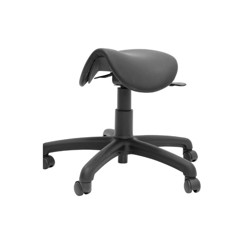Chaise selle ergonomique Jockey noir