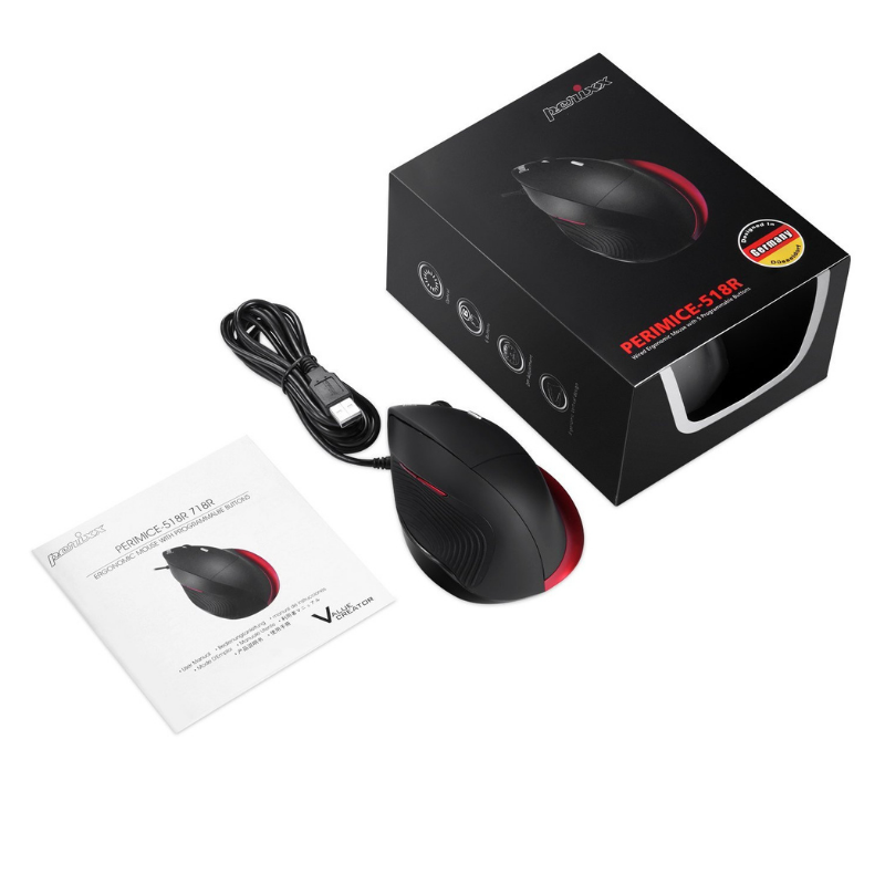 Souris verticale PERIMICE 518R grande main