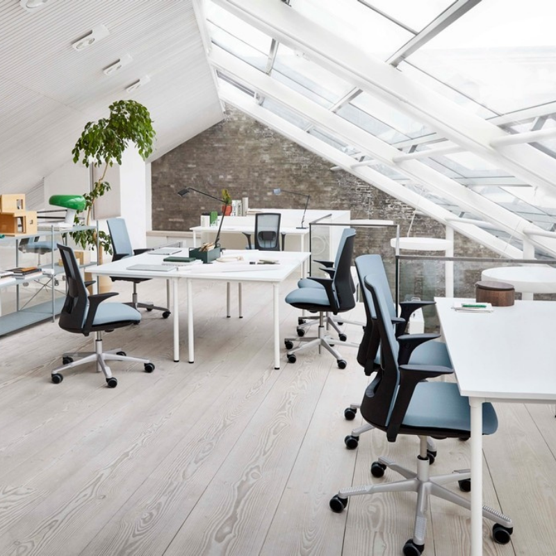 Siege bleu clair/pastel espace commun FUTU