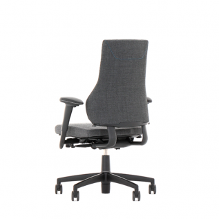 Chaise de bureau grise enveloppante Axia