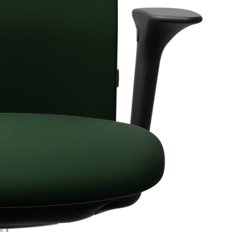Tissu vert siege FUTU et accoudoirs 3D