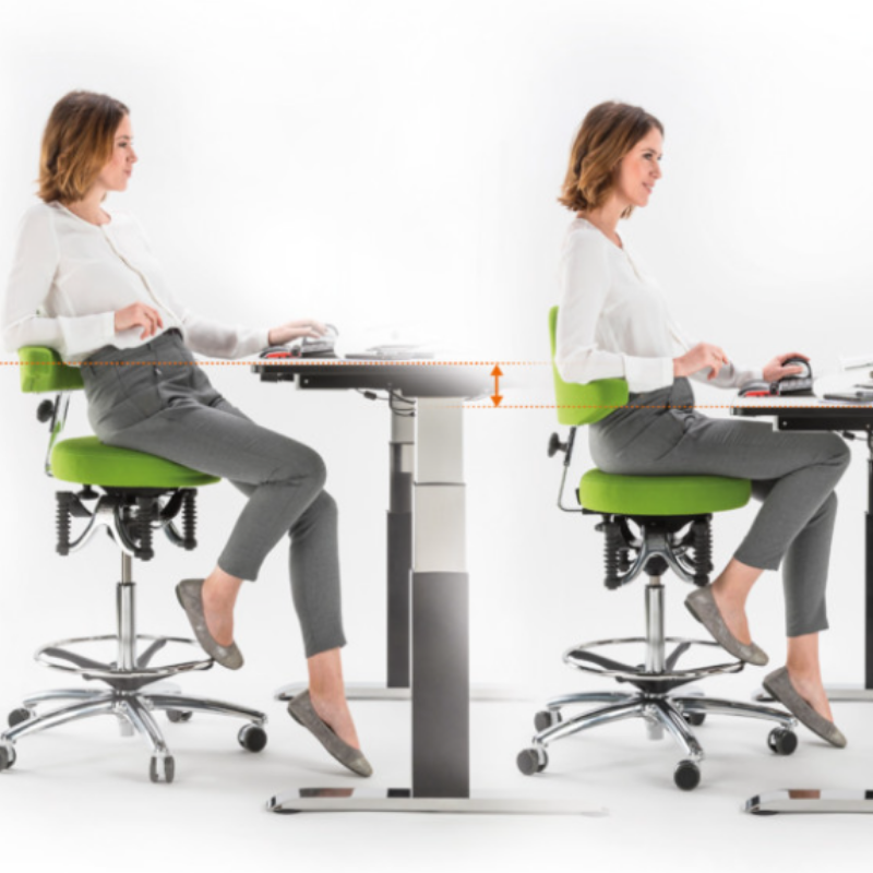 Tabouret haut assis debout Boogie Haider Bioswing