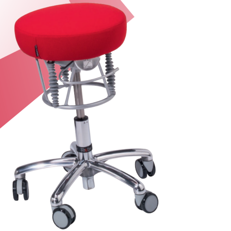 Tabouret ergonomique rouge Foxter