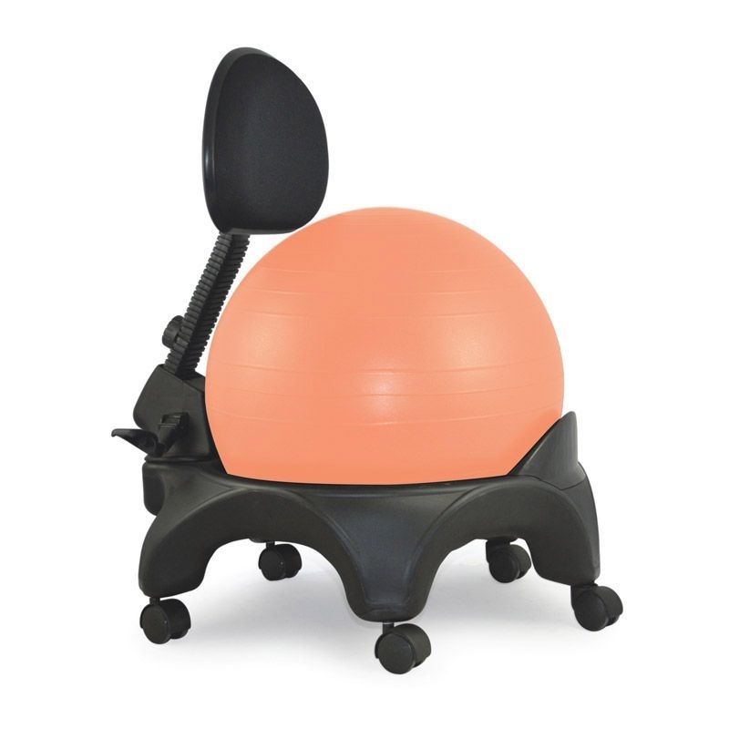 Chaise Ballon Fauteuil D'équilibre Ergonomique, Chaise D'exercice pour  Adultes avec Roues, Ballon et Pompe à Pied, Chaise de Yoga Gonflable pour  La