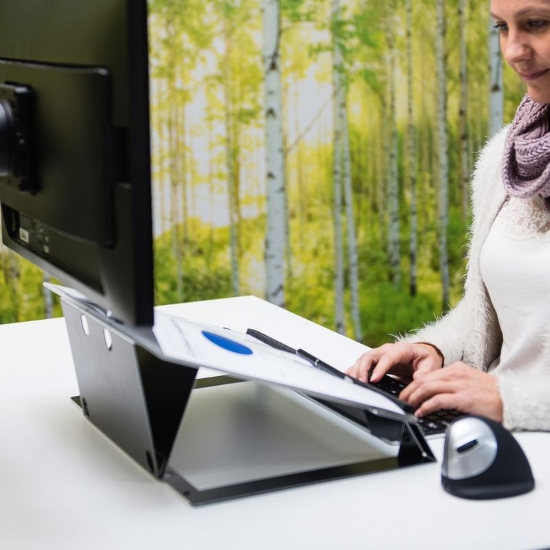 Aménagement ergonomique avec porte documents